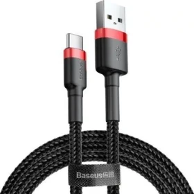 Baseus CATKLF-U91 kabel USB-A na USB-C černo-červená / 3 m (CATKLF-U91)