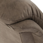 Polohovací křeslo, elektrické zabudované ovládání, hnědá, látka vintage, TV-Q8575 BR3