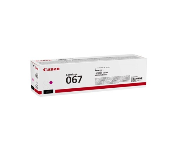 Canon TONER 067 purpurová pro i-SENSYS LBP631Cw, LBP633Cdwa, MF651Cw, MF655Cdw, MF657Cdw (1250 str.) EDF_1002697