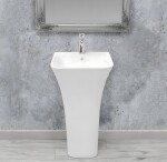 REA - Volně stojící umyvadlo Ada Slim 45,5x44,5 bílá REA-U9902