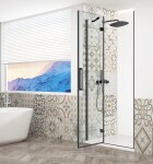 GELCO - TRINITY BLACK dveře do niky levé, 1100 čiré sklo, GT1211CL-B GT1211CL-B