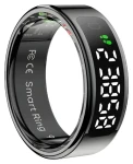 Colmi R12 vel. 7 17,9mm černá / Chytrý prsten / LED displej / Bluetooth 5.0 / 1ATM / výdrž 3-5 dní (R12 Black 7)