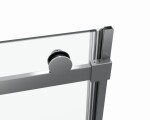 HOPA - Sprchové dveře BELVER GRAFIT NEW - Barva rámu - Grafit, Rozměr A - 140, Směr zavírání - Univerzální Levé / Pravé, Výplň - Čiré bezpečnostní sklo - 8 mm BCBELV14GCN