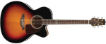 Takamine GJ72CE, Rosewood Fingerboard - Brown Sunburst