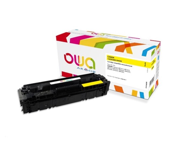 OWA Armor toner pro CANON LBP 611Cn, 613Cdw, 631Cn, 633Cdw, MFP635Cx, 2200 str., žlutá/yellow (CRG045H Y) EDF_1081743