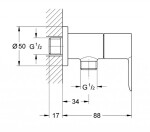 GROHE - BauEdge Uzavírací ventil, chrom 26021000