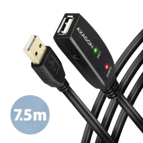AXAGON ADR-207, USB 2.0 A-M - A-F aktivní prodlužovací / repeater kabel, 7.5m (ADR-207)