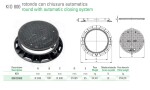 MIDAS KIO poklop z kompozitního materiálu , kulatý 40 t , DN 800 mm + rám výška rámu 100mm