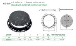 MIDAS KIO poklop z kompozitního materiálu , kulatý 40t, DN 800 mm + rám výška rámu 100mm