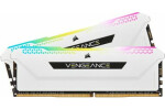 Corsair Vengeance RGB Pro SL 16GB (2x8GB) 3200 MHz bílá / DDR4 / PC4-25600 / CL16-20-20-38 / 1.2V / XMP2.0 / s chladičem (CMH16GX4M2E3200C16W)