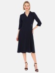 Potis & Verso Woman's Dress Harmoni Navy Blue