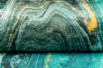 DumDekorace Trendy koberec v zelených a modrých odstínech