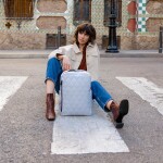 Batoh Reisenthel Classic Backpack M Rhombus light grey