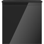 MEXEN/S - Orio koupelnová skříňka 45 cm s umyvadlem Vela, 1 šuplík, černá lesk/černá mat 91A10-04547-1-BF70-W23M71