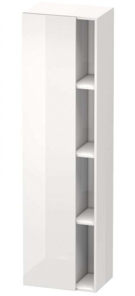 DURAVIT - DuraStyle Skříňka vysoká 180x50x36 cm, levá, lesklá bílá DS1249L2222