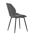 Jídelní židle, šedá, látka, CT-285 GREY2