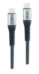 2GO USB-C 100W černá / Datový kabel / USB-C na USB-C / 100W / USB 2.0 / 1,2 m (797510)