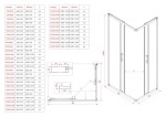 Erga Tucson, sprchový kout s posuvnými dveřmi 120(dveře) x 140(dveře) x 190 cm, 6mm čiré sklo, chromový profil, ERG-S02-TUCSON-D120D140-CL-CR