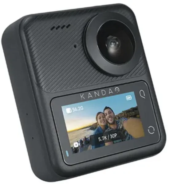 Kandao QooCam 3 / Akční kamera / 360° / 5.7K / 62MP / IP68 / Wi-Fi / BT / microSD / 1600mAh (QCM0301)