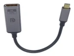 PremiumCord adaptér USB-C na DisplayPort DP1.4 samec-samice 8K@60Hz a 4k@120Hz 20cm (ku31dp12)