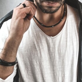 Inspirace 1 - Souprava pánského náramku a náhrdelníku