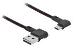 DeLock EASY-USB 2.0 černá / USB kabel / Typ-A - Micro-USB B / pravoúhlý / 2 m (85273)