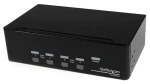 StarTech 4-portový Dual DVI USB / KVM přepínač / 4× USB 2.0 / max. 2048×1536 / černá (SV431DD2DUA)