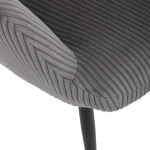 Relaxační křeslo, šedá, manšestrová látka, AK-L7285 GREY6