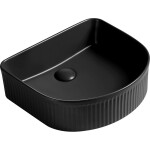 MEXEN - Grovo umyvadlo na desku reliéf 40 x 35, černá mat 22304085