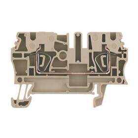 Z-series, Feed-through terminal, Rated cross-section: 2,5 mm&sup2;, Tension clamp connection, Wemid, Dark Beige, ZDU 2.5 1608510000-100 Weidmüller 100 ks