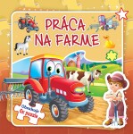 Puzzle kniha Práca na farme 17x17cm 6x9 dielikov SK verzia