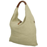 Trendy dámská textilní kabelka na rameno Alice, zelená