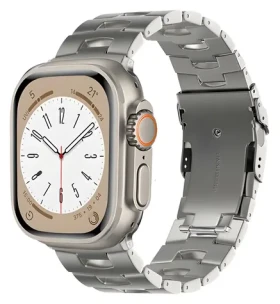 X-SITE Titan stříbrná / Řemínek pro Apple Watch / 42/44/45/49 mm (ERSTB-086SI42)