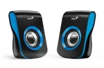 Genius SP-Q180 černo-modrá / 2.0 / 6W / USB napájení / ovladač hlasitosti / 3.5 mm jack (31730026403)