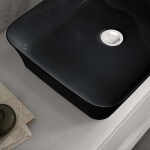 IDEAL STANDARD - Ipalyss Umyvadlo na desku, 80x40 cm, bez přepadu, lesklá černá E1391V2