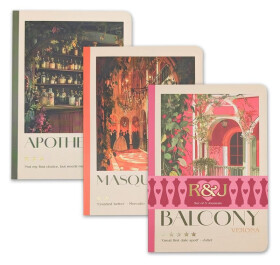 Zápisníky 3ks Romeo a Julie