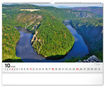 Nástěnný kalendář 2026 NOTIQUE - Panoramata Česka, 48 x 33 cm