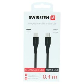 Swissten Kabel USB-C / Micro USB 0,4 M B