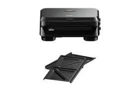 Braun Snack Maker 5 SM5000 černá / Sendvičovač / 800 W / vyjímatelné desky PTFE (0X23100000 SM5000)
