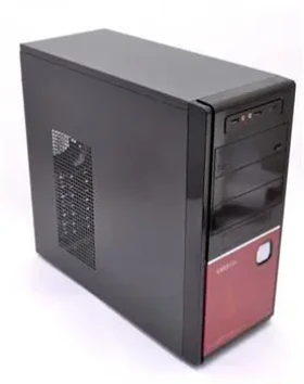 AMEI AM-C3001BR černá/červená / Skříň / ATX, E-ATX (AMEI Case AM-C3001BR)