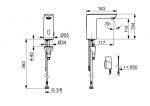 HANSA - Electra Elektronický umyvadlový ventil, bateriové napájení, Bluetooth, chrom 92012219
