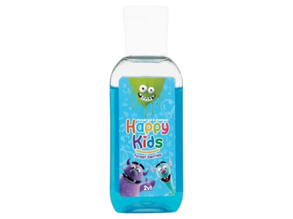 Happy Kids Sprchový gel a šampon forest berries 2v1 50ml