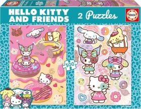 EDUCA Puzzle Hello Kitty s přáteli: Donuty