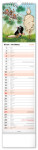 Nástěnný kalendář vázankový/kravata 2026 NOTIQUE - Krteček - Krtko, 12 x 48 cm