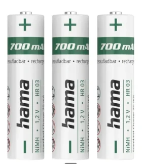Hama nabíjecí baterie AAA Micro 700 mAh 3ks / Ni-MH (223526)