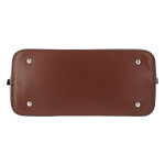 Stylová kufříková kabelka Saskie, světle hnědá