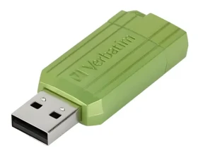 Verbatim Store 'n' Go PinStripe 64GB zelená / Flash disk / USB 2.0 / čtení 12 MB/s / zápis 5 MB/s (49964)