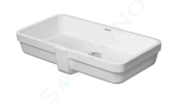 DURAVIT - Vero Air Umyvadlo vestavné 635x345 mm, s přepadem, bez otvoru pro baterii, bílá 0384600000