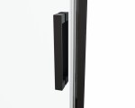 HOPA - Sprchové dveře BELVER BLACK NEW - Barva rámu - Černá, Rozměr A - 110, Směr zavírání - Univerzální Levé / Pravé, Výplň - Čiré bezpečnostní sklo - 8 mm BCBELV11BCN