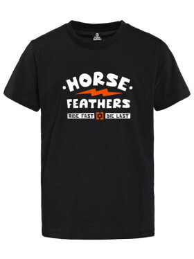 Horsefeathers IGNITE black dětské tričko krátkým rukávem